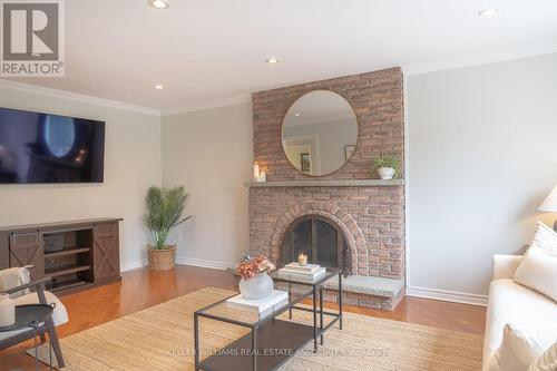 45 Panorama Crescent, Brampton, ON - Indoor Photo Showing Living Room With Fireplace