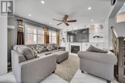 4086 Donnic Drive, Burlington, ON - Indoor Photo Showing Living Room With Fireplace