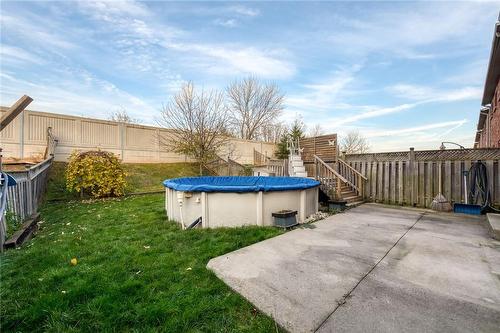 150 Benziger Lane, Stoney Creek, ON - Outdoor With Above Ground Pool