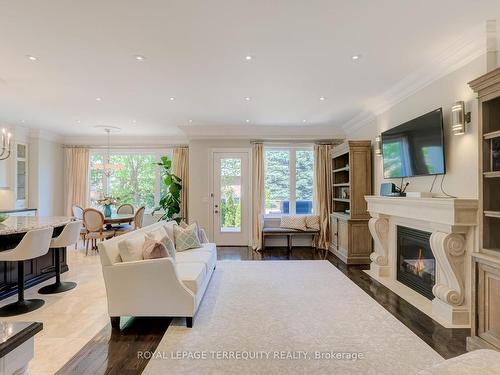 222 Horsham Ave, Toronto, ON - Indoor Photo Showing Living Room With Fireplace