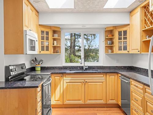 4075 Grange Rd, Saanich, BC - Indoor Photo Showing Kitchen With Double Sink