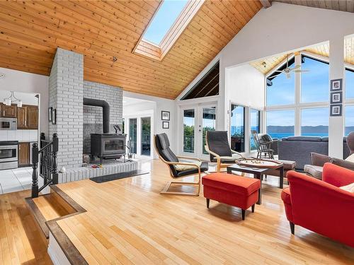 9227 Invermuir Rd, Sooke, BC - Indoor Photo Showing Living Room With Fireplace