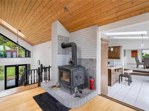 9227 Invermuir Rd, Sooke, BC - Indoor With Fireplace