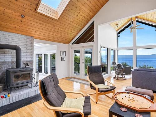 9227 Invermuir Rd, Sooke, BC - Indoor Photo Showing Living Room With Fireplace