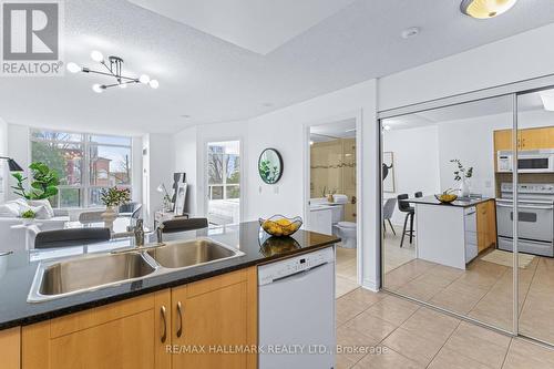 215 - 50 Disera Drive, Vaughan, ON - Indoor Photo Showing Kitchen With Double Sink