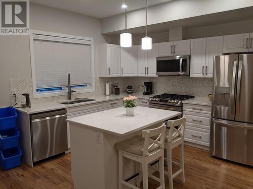 13620 Kelly Avenue Unit# 100 & 101, Summerland, BC - Indoor Photo Showing Kitchen With Stainless Steel Kitchen With Double Sink With Upgraded Kitchen