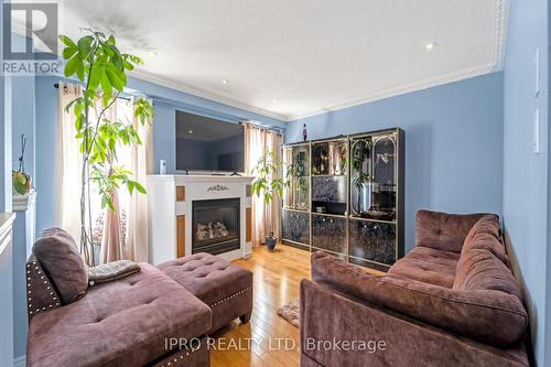 21 Spencer Drive, Brampton, ON - Indoor Photo Showing Living Room With Fireplace