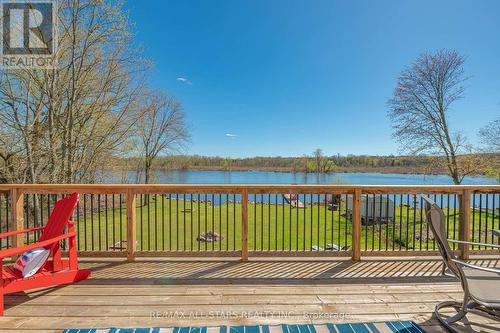25 Hawkins Road, Otonabee-South Monaghan, ON - Outdoor With Body Of Water With Deck Patio Veranda With View