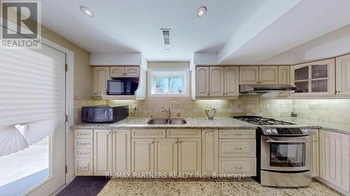 91 Manor Ridge Trail, East Gwillimbury, ON - Indoor Photo Showing Kitchen With Double Sink With Upgraded Kitchen