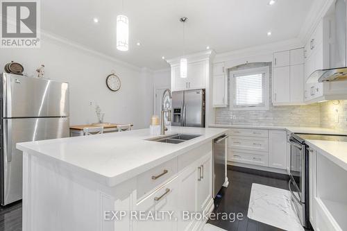240 Rosethorn Avenue, Toronto, ON - Indoor Photo Showing Kitchen With Stainless Steel Kitchen With Double Sink With Upgraded Kitchen