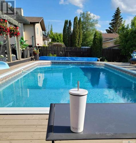 219 Flavelle Crescent, Saskatoon, SK - Outdoor With In Ground Pool With Backyard