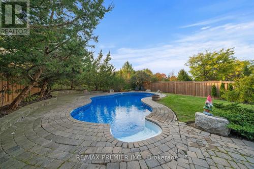 66 Benville Crescent, Aurora, ON - Outdoor With In Ground Pool With Backyard