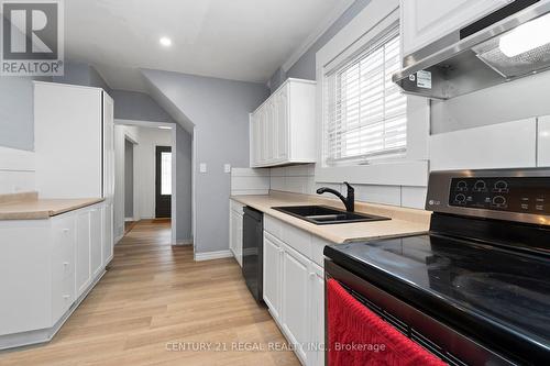 25 East 19Th Street, Hamilton, ON - Indoor Photo Showing Kitchen With Double Sink