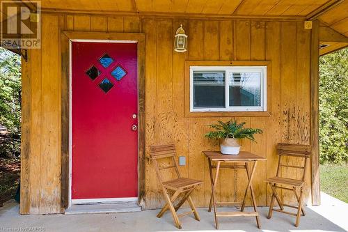 Covered porch too! - 710 West Road, Northern Bruce Peninsula, ON -  With Exterior