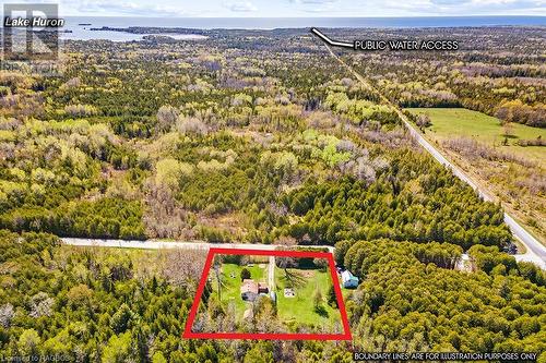 A quick skip to Lake Huron! - 710 West Road, Northern Bruce Peninsula, ON - Outdoor With View