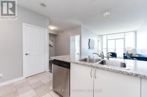 2110 - 339 Rathburn Road W, Mississauga, ON - Indoor Photo Showing Kitchen With Double Sink