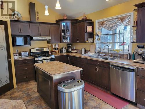 780 Sandy Beach Road, Vanderhoof, BC - Indoor Photo Showing Kitchen With Double Sink