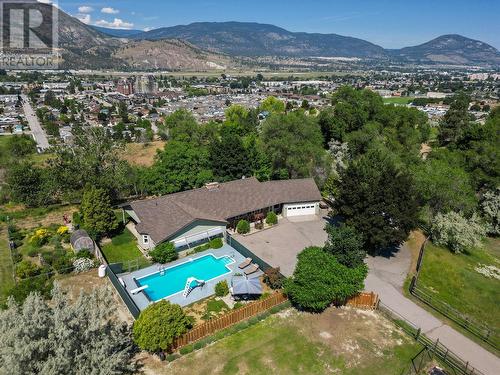 3575 Valleyview Road, Penticton, BC - Outdoor With In Ground Pool With View