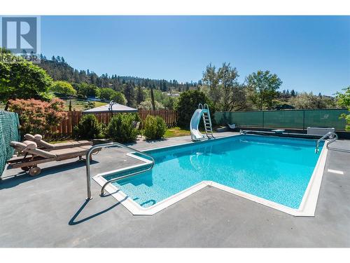 3575 Valleyview Road, Penticton, BC - Outdoor With In Ground Pool With Backyard