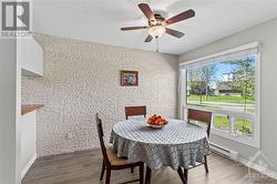 Brick Accent Wall Feature in Dining Room - 