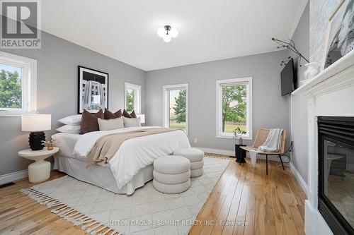 1065 Concession 3 Road, Niagara-On-The-Lake, ON - Indoor Photo Showing Bedroom With Fireplace