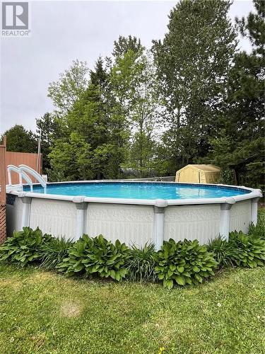 14 Adam Street, Lively, ON - Outdoor With Above Ground Pool With Backyard