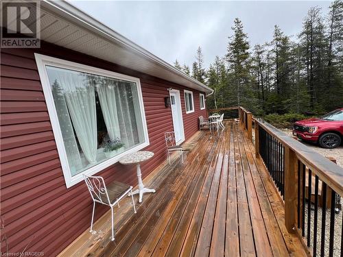 Front Deck - 587 Dorcas Bay Road, Northern Bruce Peninsula, ON - Outdoor With Exterior