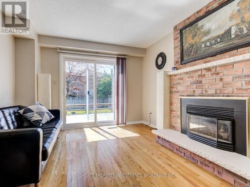 37 Morning Glory Crescent, Whitby, ON - Indoor Photo Showing Living Room With Fireplace