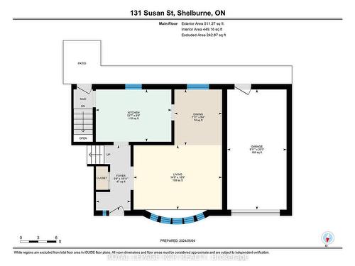 131 Susan St, Shelburne, ON - Indoor Photo Showing Other Room With Fireplace