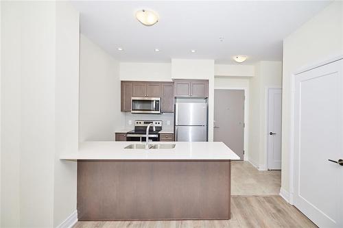 16 Concord Place|Unit #243, Grimsby, ON - Indoor Photo Showing Kitchen With Double Sink