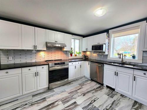 701 Second Street S, Kenora, ON - Indoor Photo Showing Kitchen With Double Sink