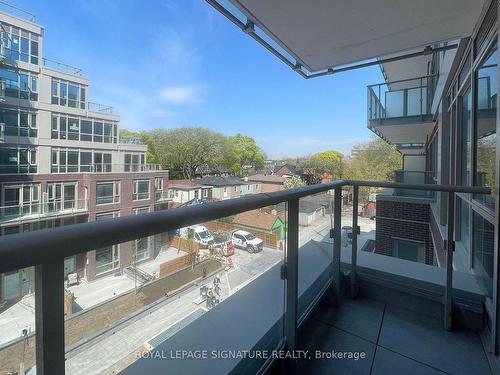 430-150 Logan Ave, Toronto, ON - Outdoor With Balcony With Exterior