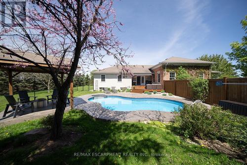 443 Bishopsgate Road N, Brant, ON - Outdoor With In Ground Pool With Backyard With Exterior
