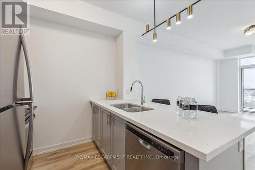 1001 - 450 Dundas Street E, Hamilton, ON - Indoor Photo Showing Kitchen With Double Sink