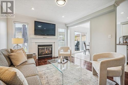 2461 Springforest Drive, Oakville, ON - Indoor Photo Showing Living Room With Fireplace