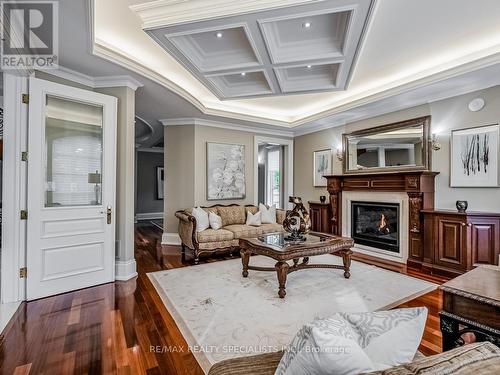 295 Belvenia Road, Burlington, ON - Indoor Photo Showing Living Room With Fireplace