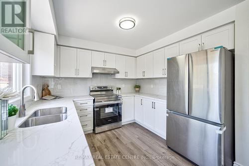 4 Hedgeline Street, Brampton, ON - Indoor Photo Showing Kitchen With Stainless Steel Kitchen With Double Sink