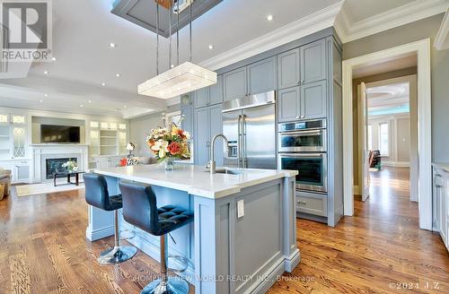 120 Homewood Avenue, Toronto (Newtonbrook West), ON - Indoor Photo Showing Kitchen With Fireplace With Upgraded Kitchen