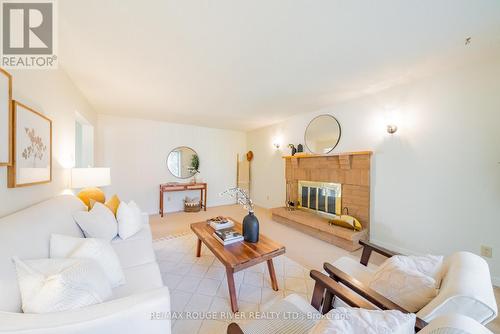 5 Karen Ann Crescent, Toronto, ON - Indoor Photo Showing Living Room With Fireplace