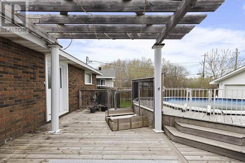 48 St. Michaels Sq, Sault Ste. Marie, ON - Outdoor With Above Ground Pool With Exterior