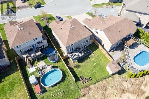 33 Bayridge Court, Sudbury, ON - Outdoor With Above Ground Pool With View