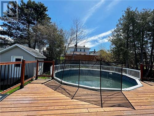 57 Pouvoir Street, Edmundston, NB - Outdoor With Above Ground Pool With Exterior
