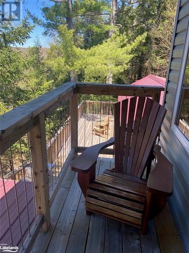 Balcony off Main Bedroom - 1275 Precipice Road, Haliburton, ON - Outdoor With Deck Patio Veranda With Exterior