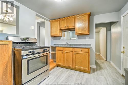 1854 Moy, Windsor, ON - Indoor Photo Showing Kitchen With Double Sink