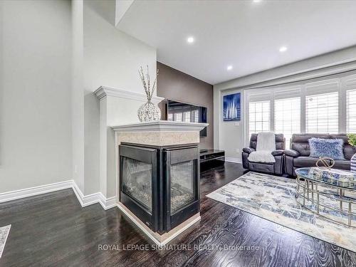 2 Fallowfield Rd, Brampton, ON - Indoor Photo Showing Living Room With Fireplace
