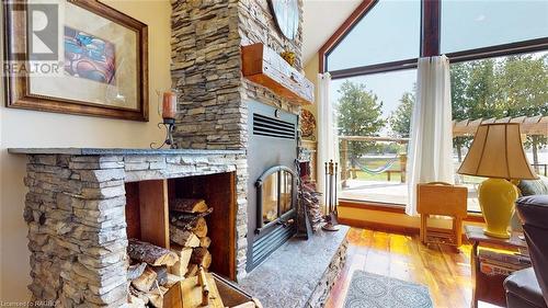 49 Widgeon Cove Road, Northern Bruce Peninsula, ON - Indoor With Fireplace