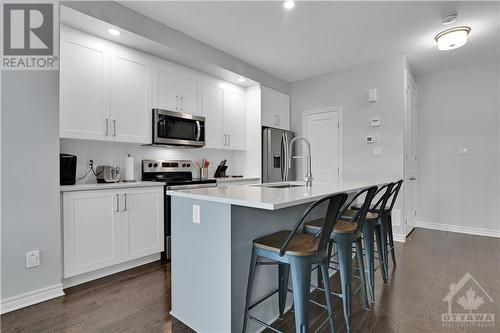quartz counters throughout! - 800 Cap Diamant Way, Ottawa, ON - Indoor Photo Showing Kitchen With Stainless Steel Kitchen With Upgraded Kitchen