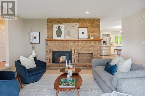 744 Lily Lake Road, Smith-Ennismore-Lakefield, ON - Indoor Photo Showing Living Room With Fireplace