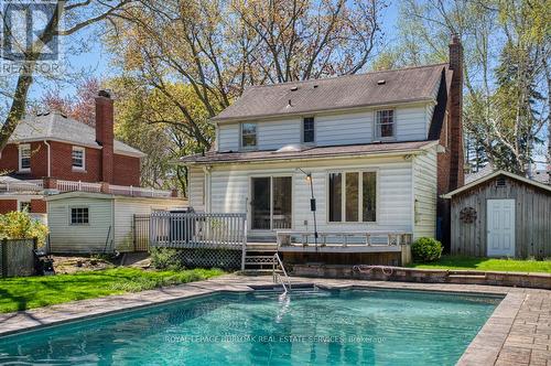 615 Hurd Avenue, Burlington, ON - Outdoor With In Ground Pool With Deck Patio Veranda