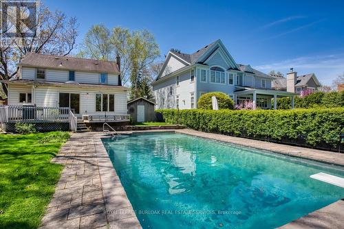 615 Hurd Avenue, Burlington, ON - Outdoor With In Ground Pool With Deck Patio Veranda
